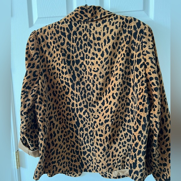 VINTAGE - 1990s Peter Nygard Animal Print Blazer - Size 22 - Picture 2 of 10